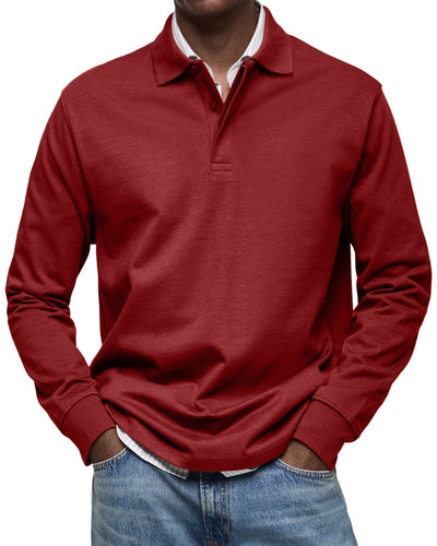 Alexandre™ | Casual Long-Sleeve Polo Shirt