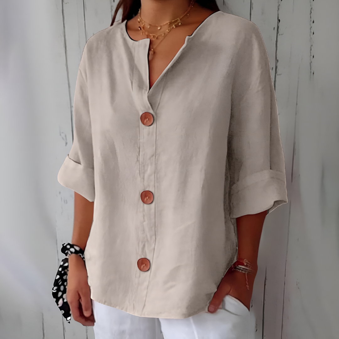 Idun | Relaxed Linen Blouse