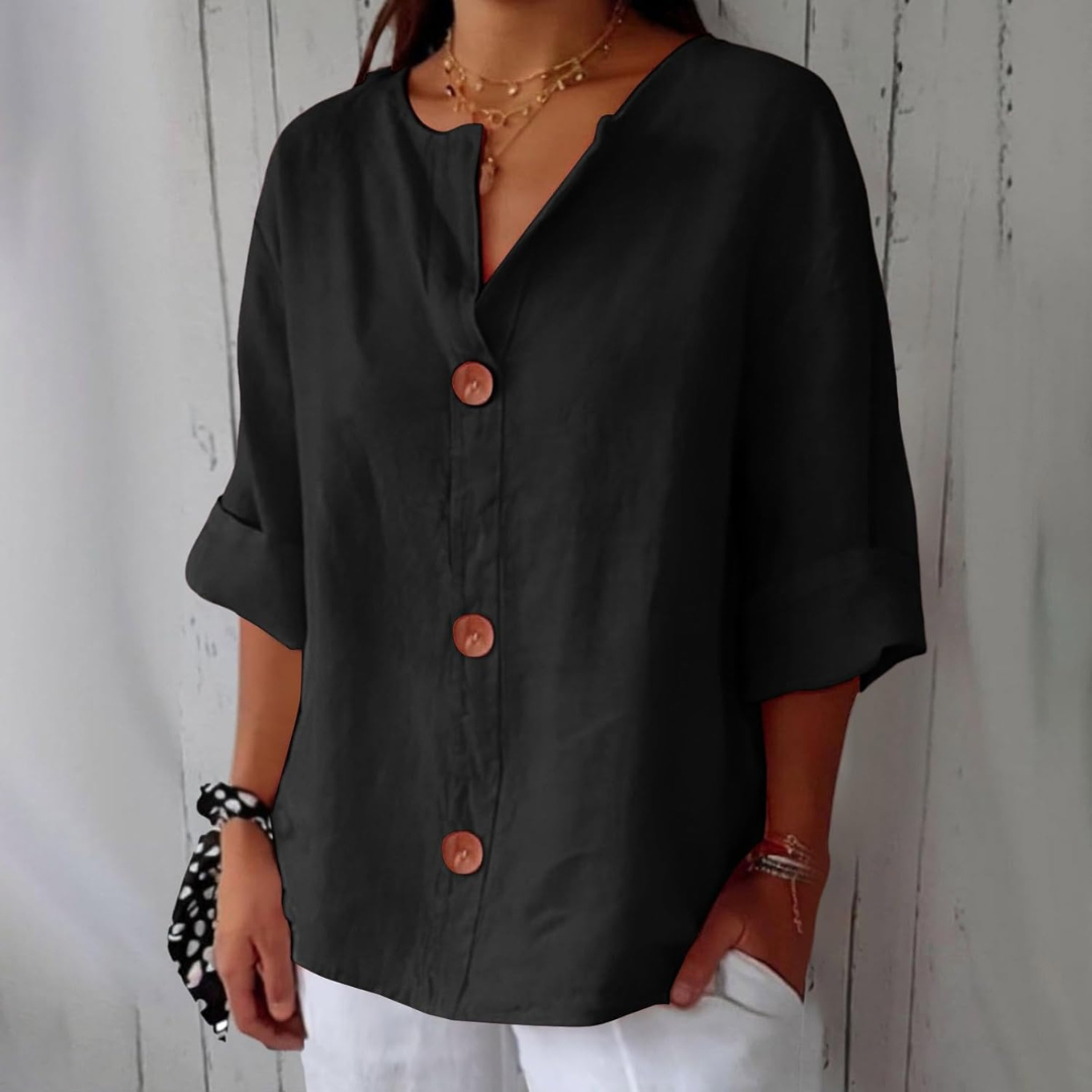 Idun | Relaxed Linen Blouse