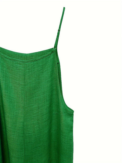 Annia | Casual Wide Leg Overalls With Pockets