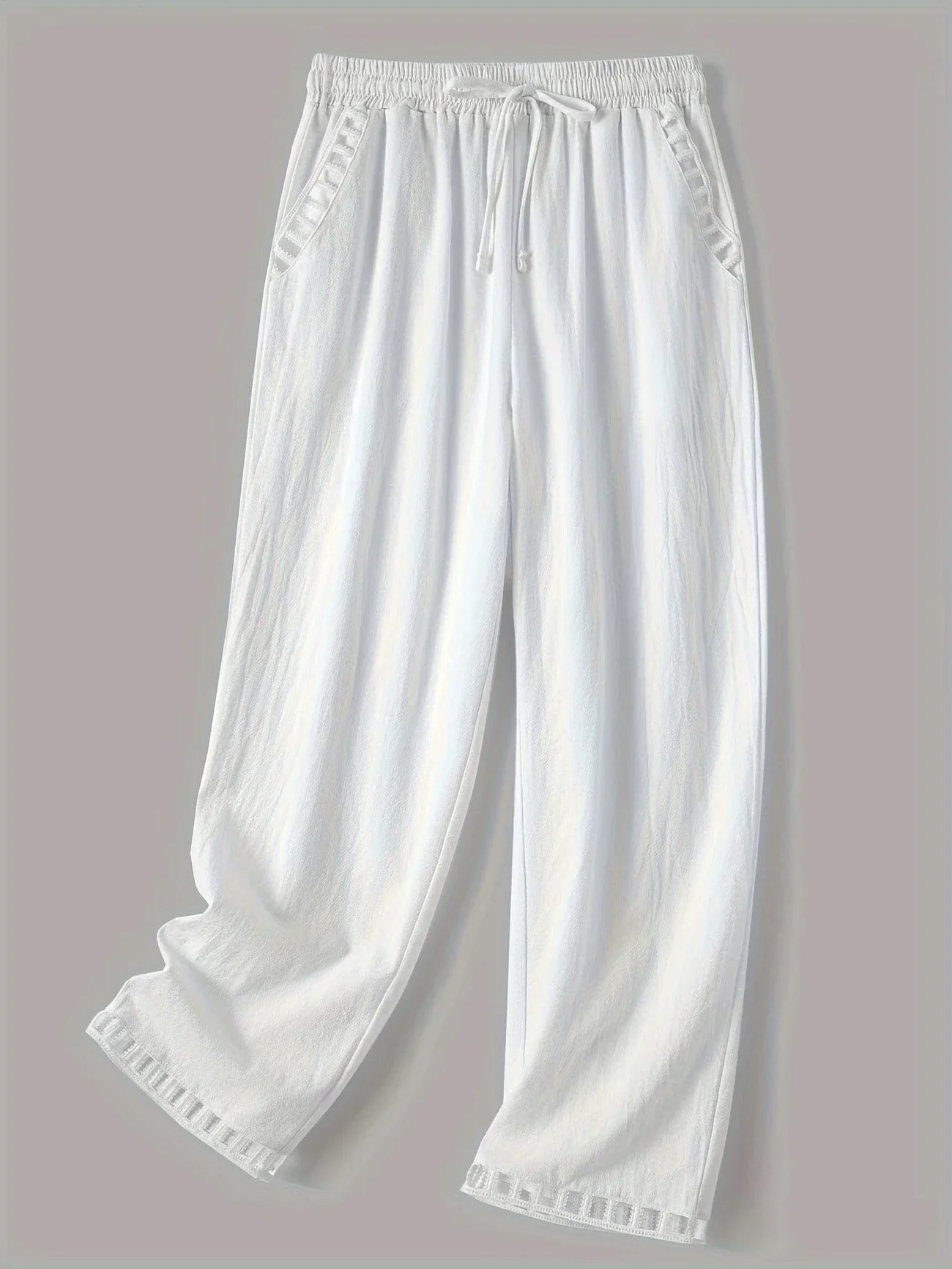 Tracey | Contrast Trim Cropped Pants