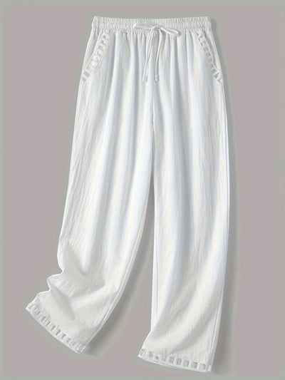 Tracey | Contrast Trim Cropped Pants