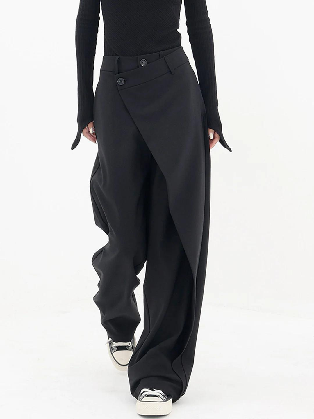 YULI | Flattering Asymmetric Waist Women's Trousers