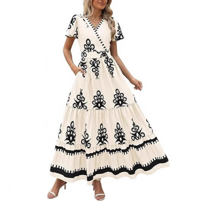 HELLENORE™ - Casual Chic Floral Maxi Dress