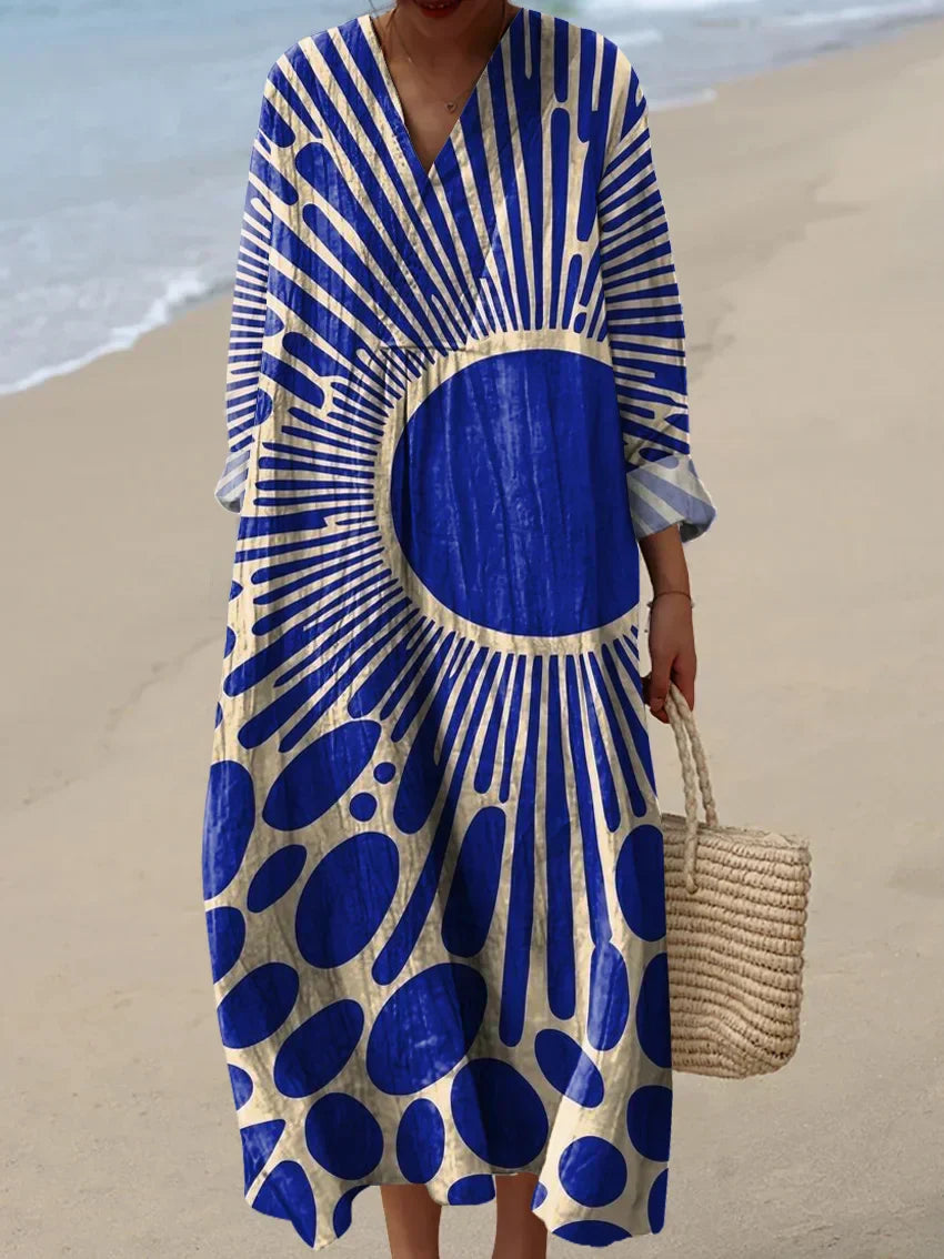 Paula | Elegant Geometric Dress