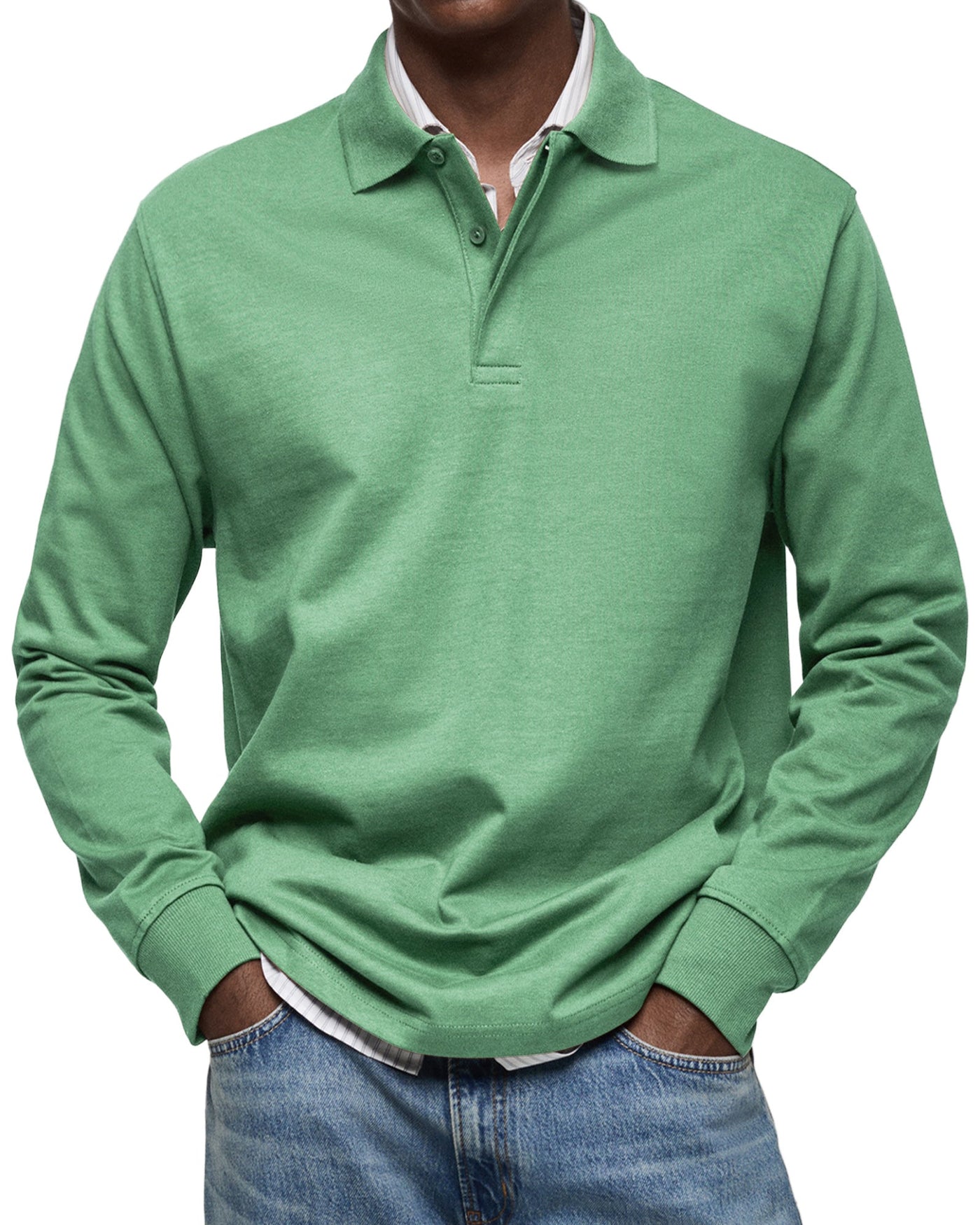 Alexandre™ | Casual Long-Sleeve Polo Shirt