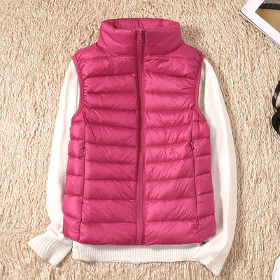 Amira™ | Lightweight down vest with pleated design
