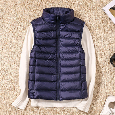 Amira™ | Lightweight down vest with pleated design