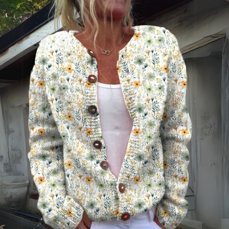 Leilani™ | Warmer and more beautiful cardigan with floral print