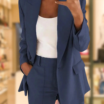 Roseann | Lapel Slimming Suit Set