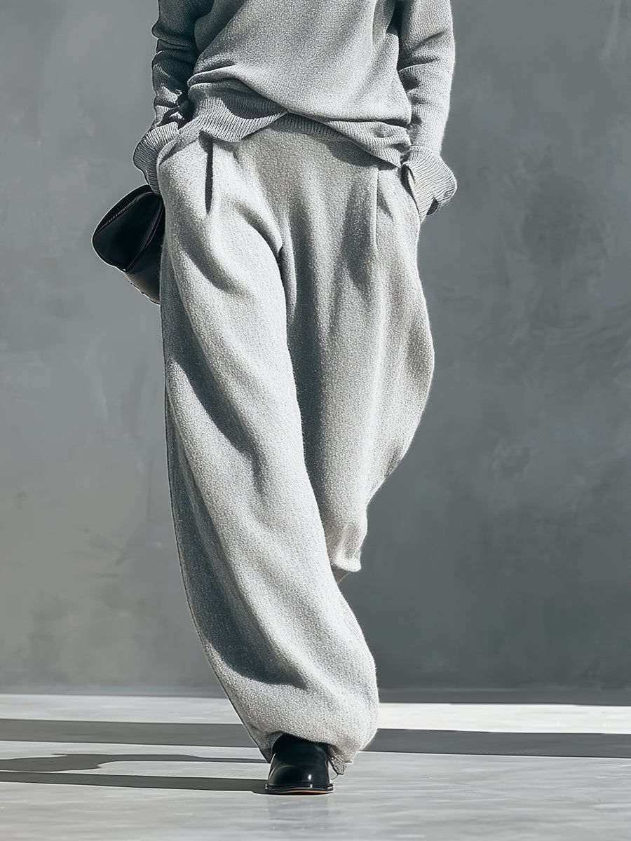 Women's One-shoulder Cut-out Modern Knit-Blend Set