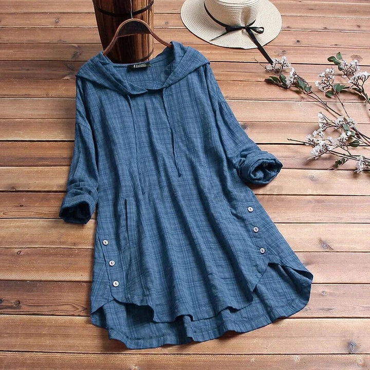 Grandia | Linen Tunic Hoodie