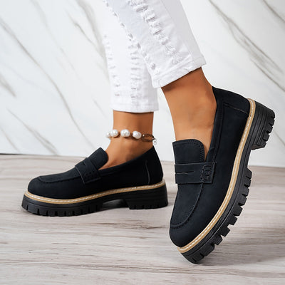 Tamsin | Chunky Sole Penny Loafers