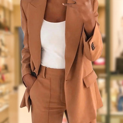 Roseann | Lapel Slimming Suit Set