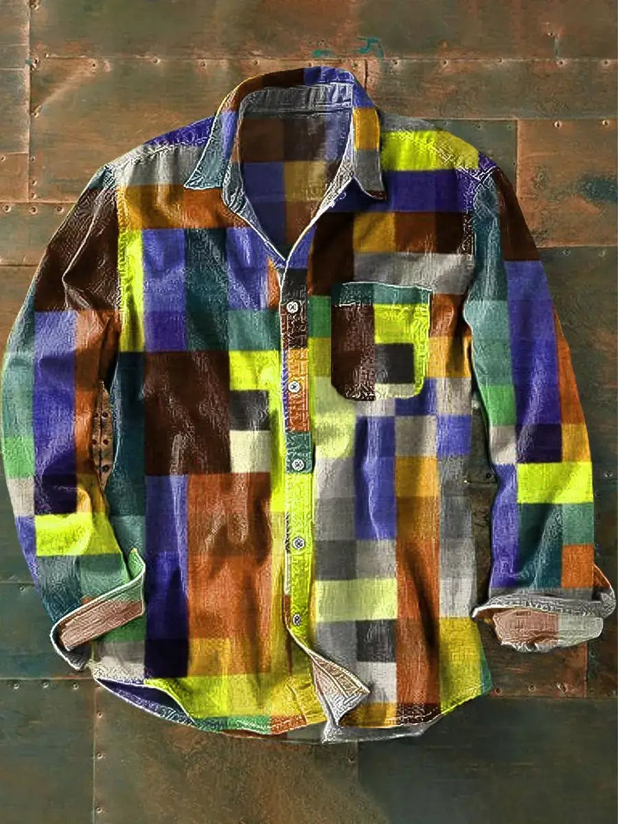 Lorcan - Unisex Multicolour Long Sleeve Shirt