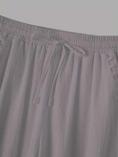 Tracey | Contrast Trim Cropped Pants