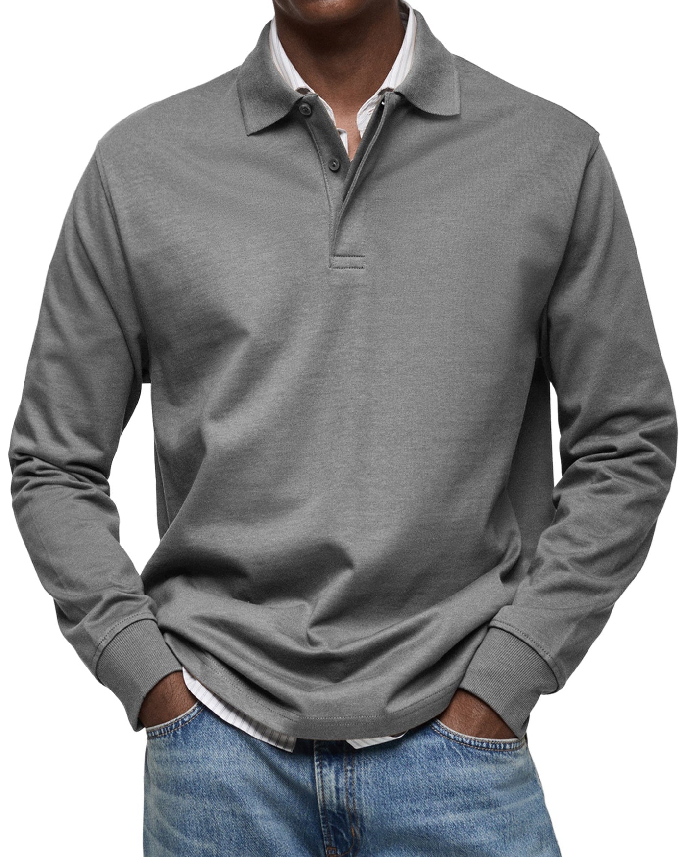 Alexandre™ | Casual Long-Sleeve Polo Shirt