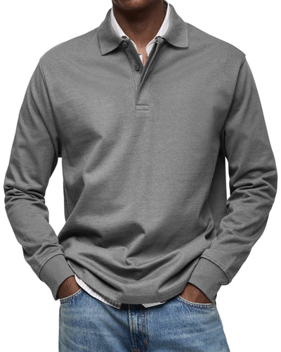 Alexandre™ | Casual Long-Sleeve Polo Shirt