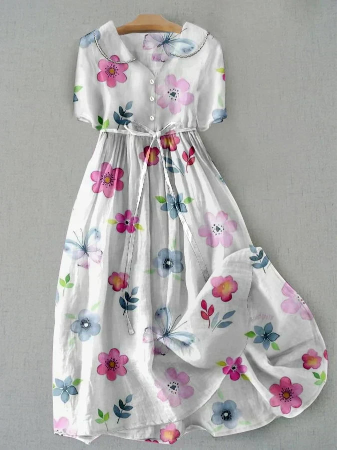 Lyric - Floral Dress with Stylish Waist Ties
