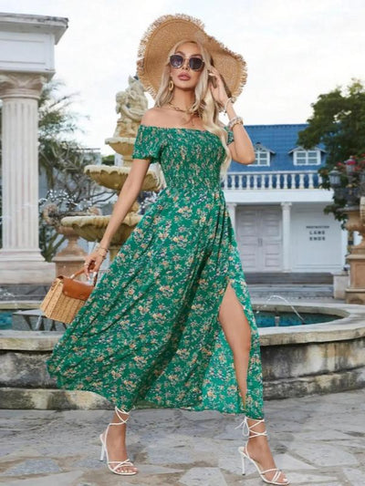 AMELISE™ – Vintage Casual Ruffle Summer Dress