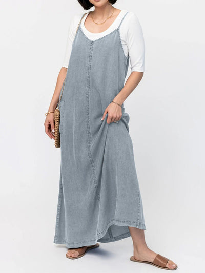 Éricaa | Loose Fit Denim Maxi Dress