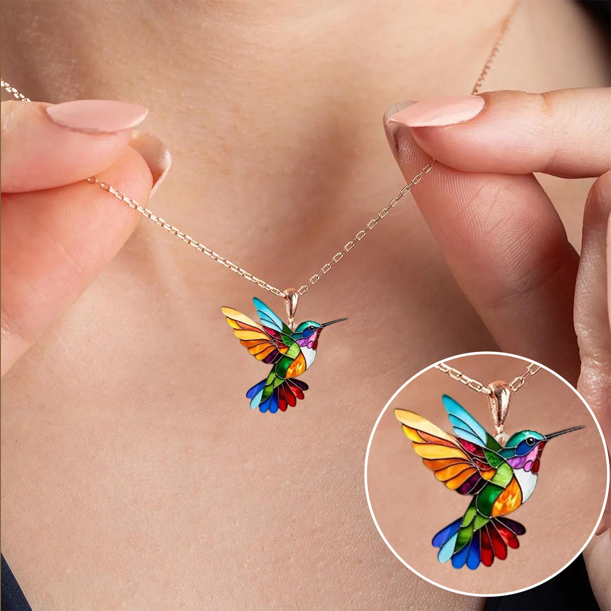 Samantha | Elegant Hummingbird Necklace