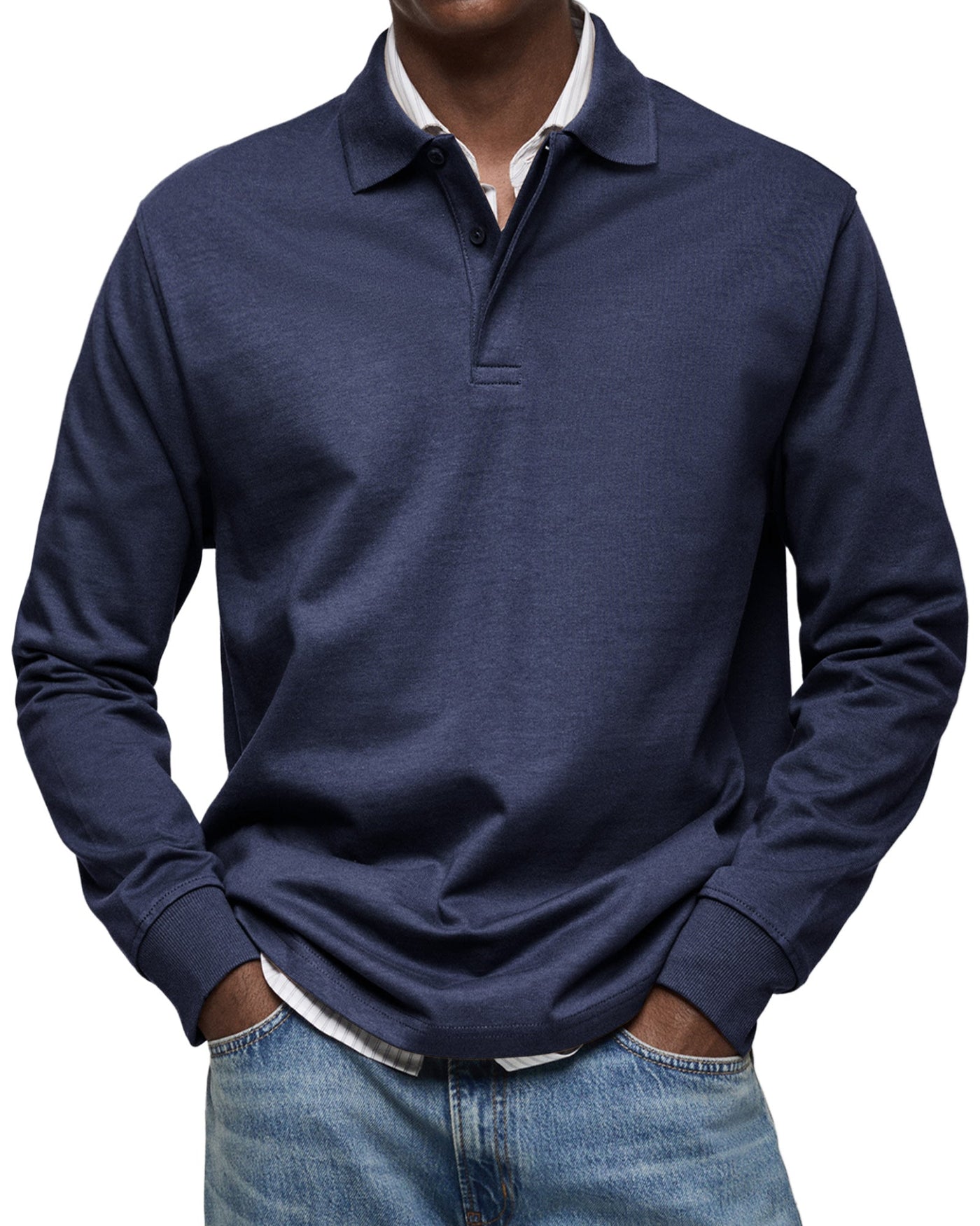 Alexandre™ | Casual Long-Sleeve Polo Shirt