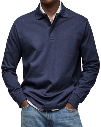 Alexandre™ | Casual Long-Sleeve Polo Shirt