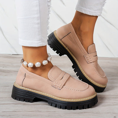 Tamsin | Chunky Sole Penny Loafers