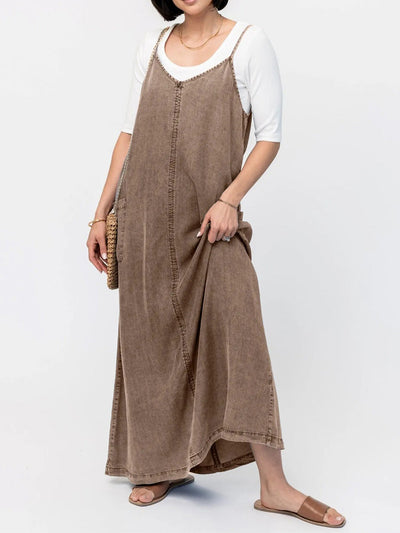 Éricaa | Loose Fit Denim Maxi Dress