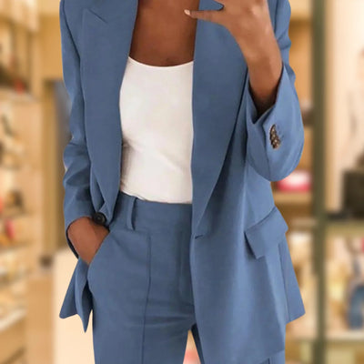 Roseann | Lapel Slimming Suit Set