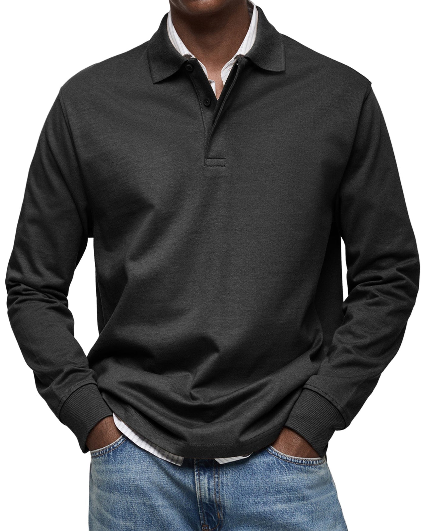 Alexandre™ | Casual Long-Sleeve Polo Shirt