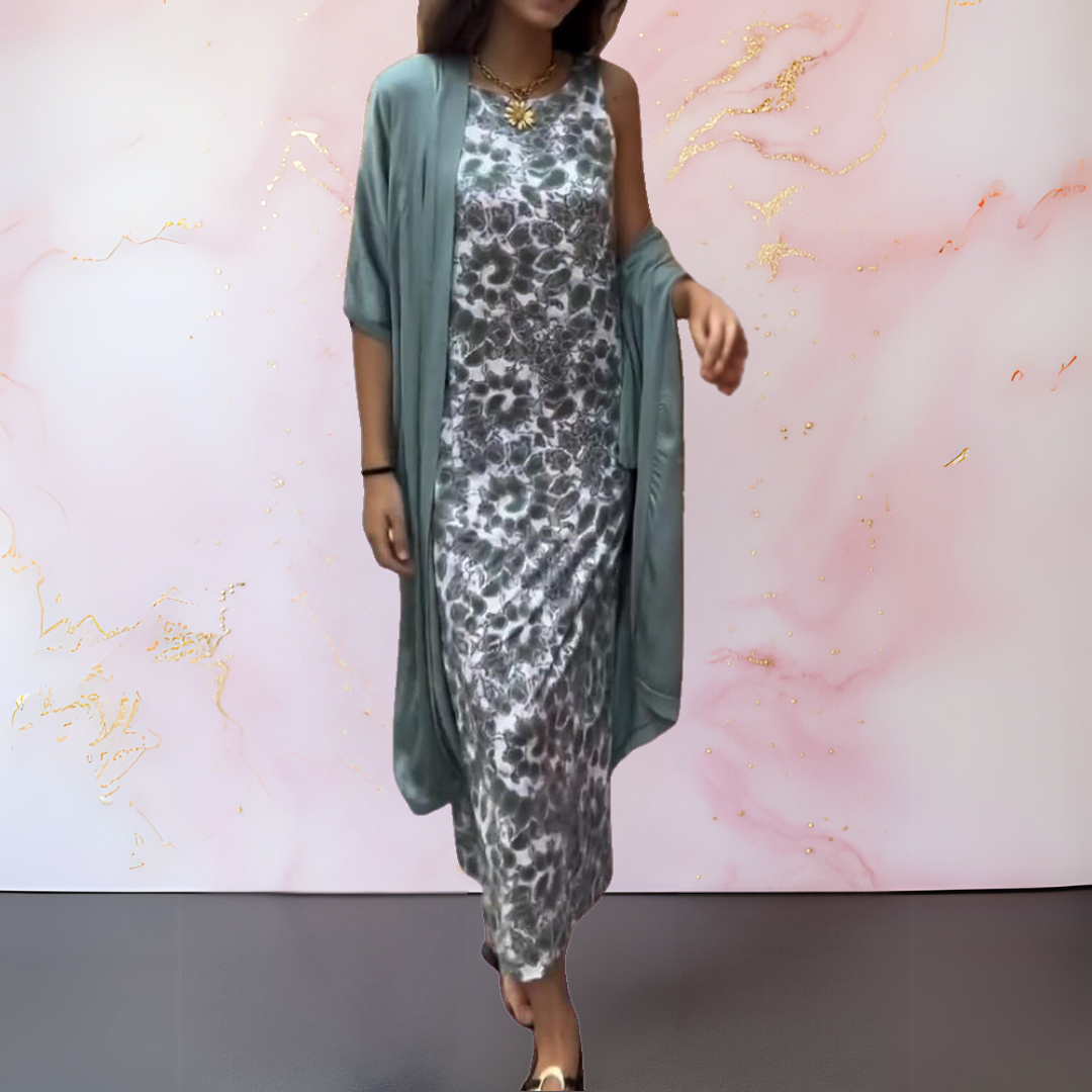 Melanie™ | Elegant Dress with Matching Vest