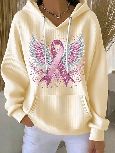 Hope | Sweater with breast cancer ribbon