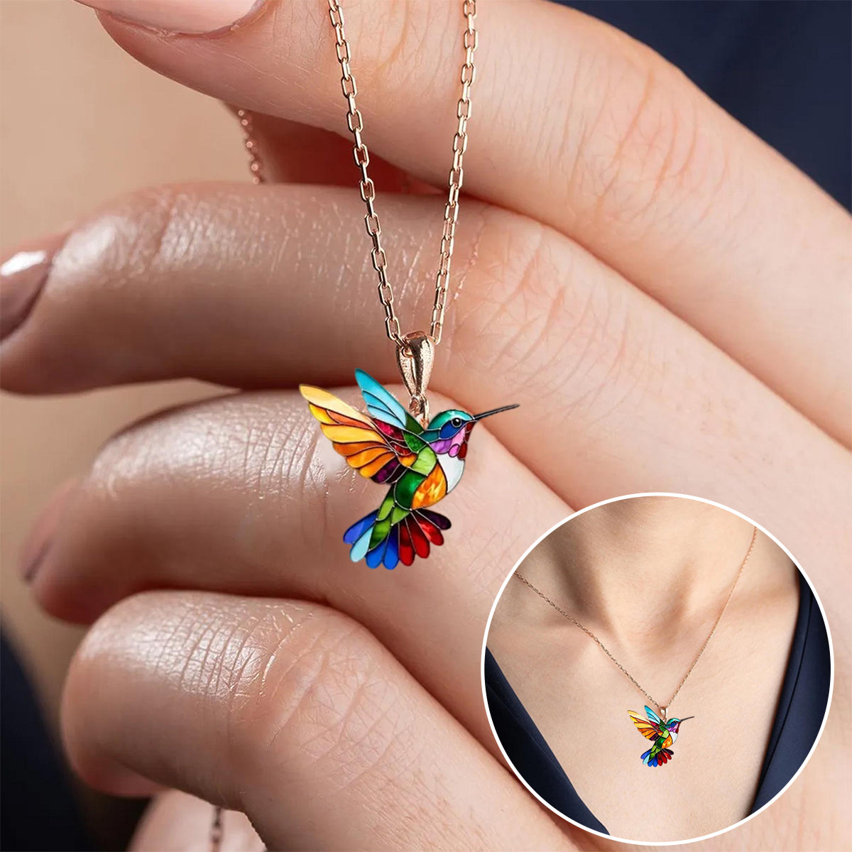 Samantha | Elegant Hummingbird Necklace