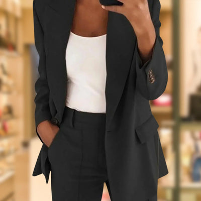 Roseann | Lapel Slimming Suit Set