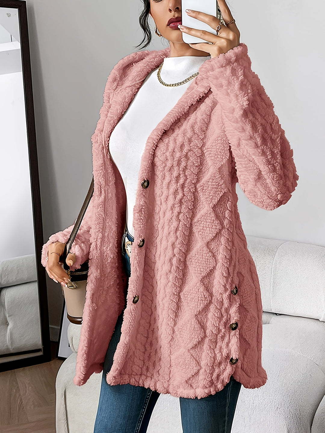 Dana | Plush Hooded Cardigan