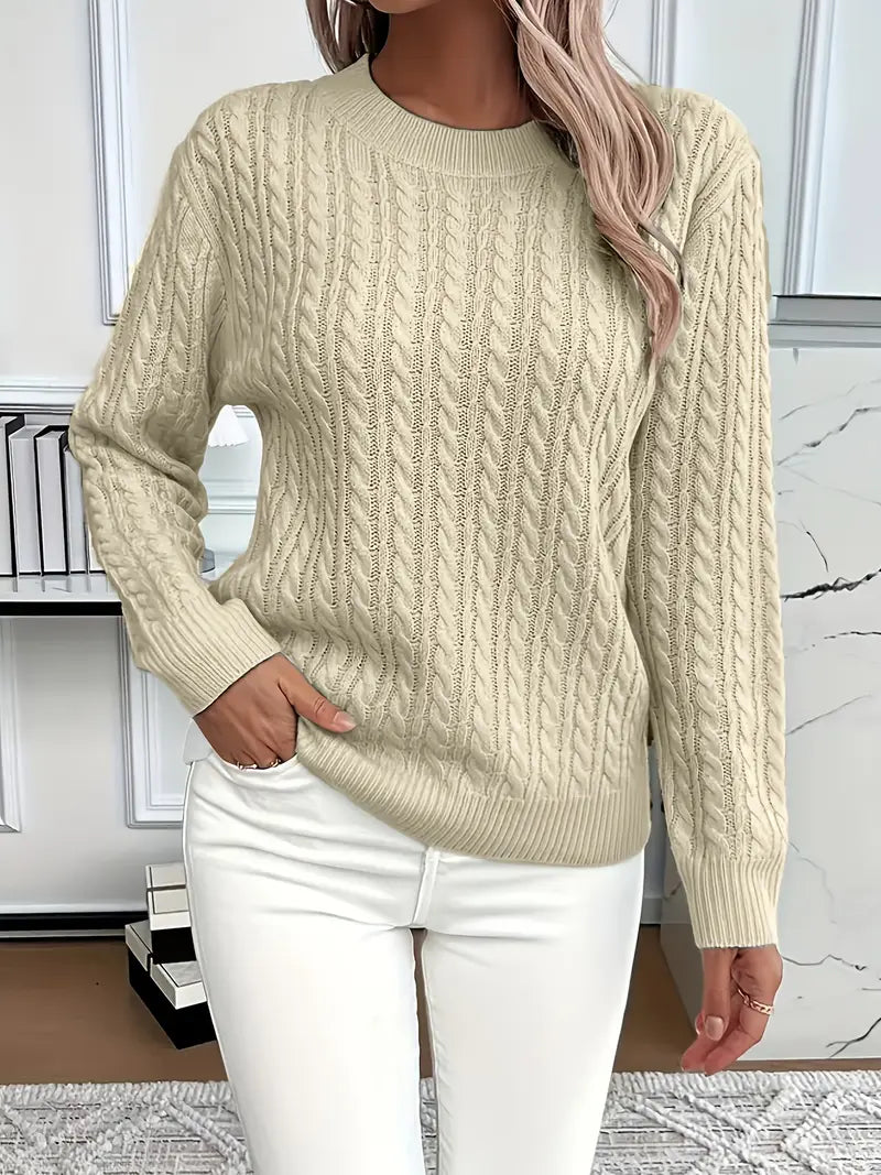 Bernila | Ladies' Cable Knit Jumper