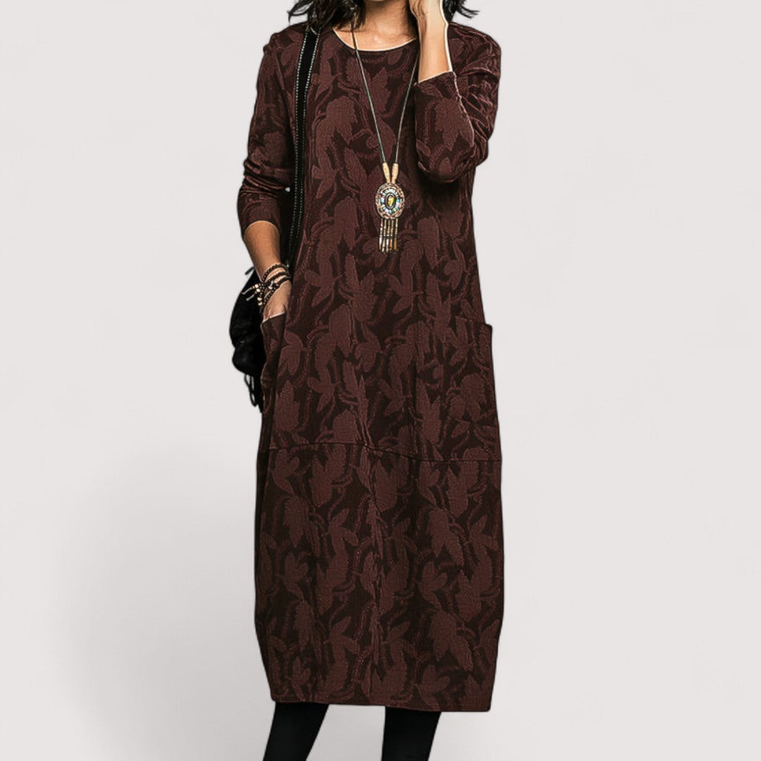 Suzine™ | Warm winter dress with elegant cut