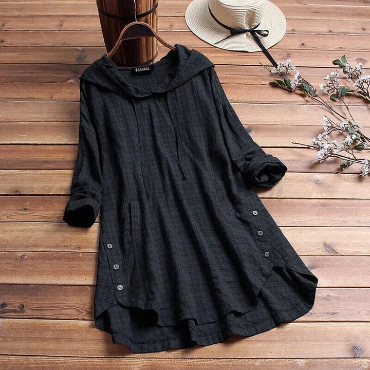 Grandia | Linen Tunic Hoodie