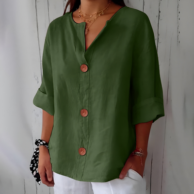 Idun | Relaxed Linen Blouse