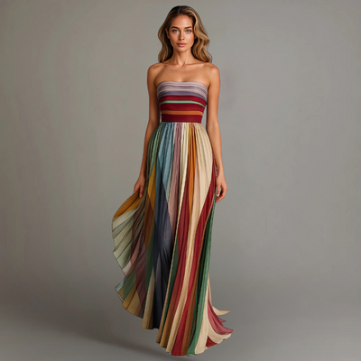Fiorella™ | Sleeveless Colorful Dress