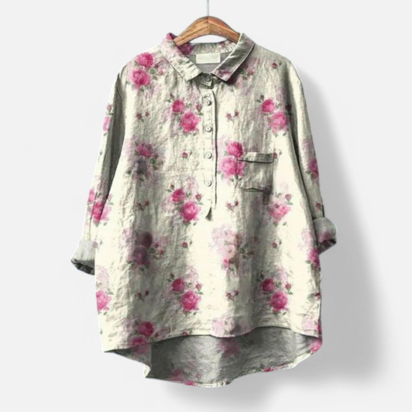 Kiara™ | Stylish Loose-Fit Floral Blouse