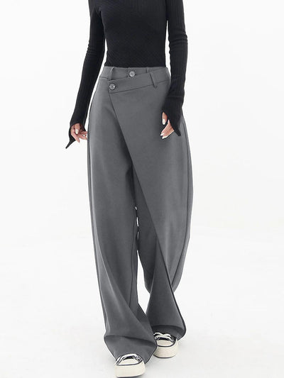 YULI | Flattering Asymmetric Waist Women's Trousers