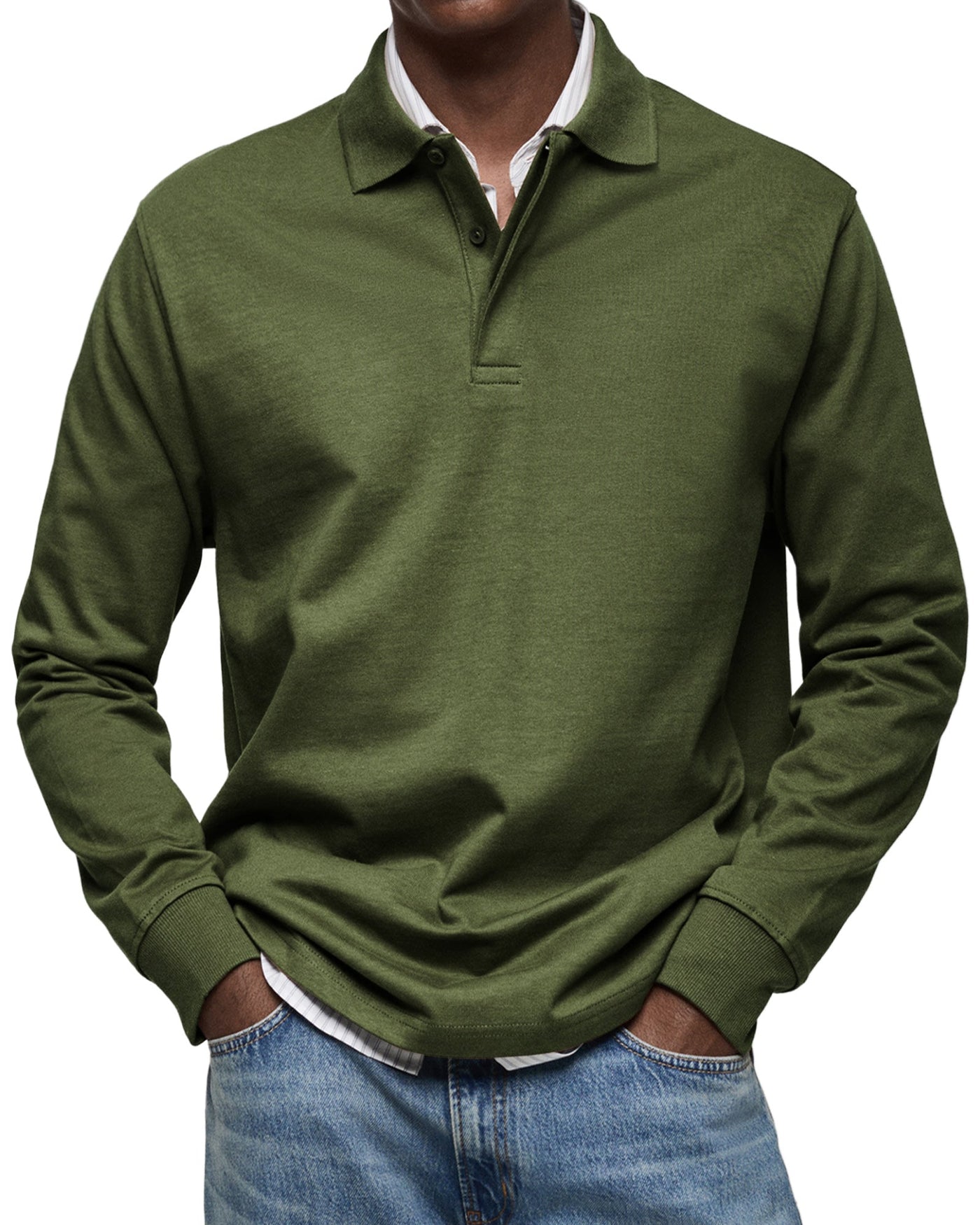 Alexandre™ | Casual Long-Sleeve Polo Shirt