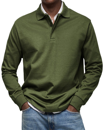 Alexandre™ | Casual Long-Sleeve Polo Shirt