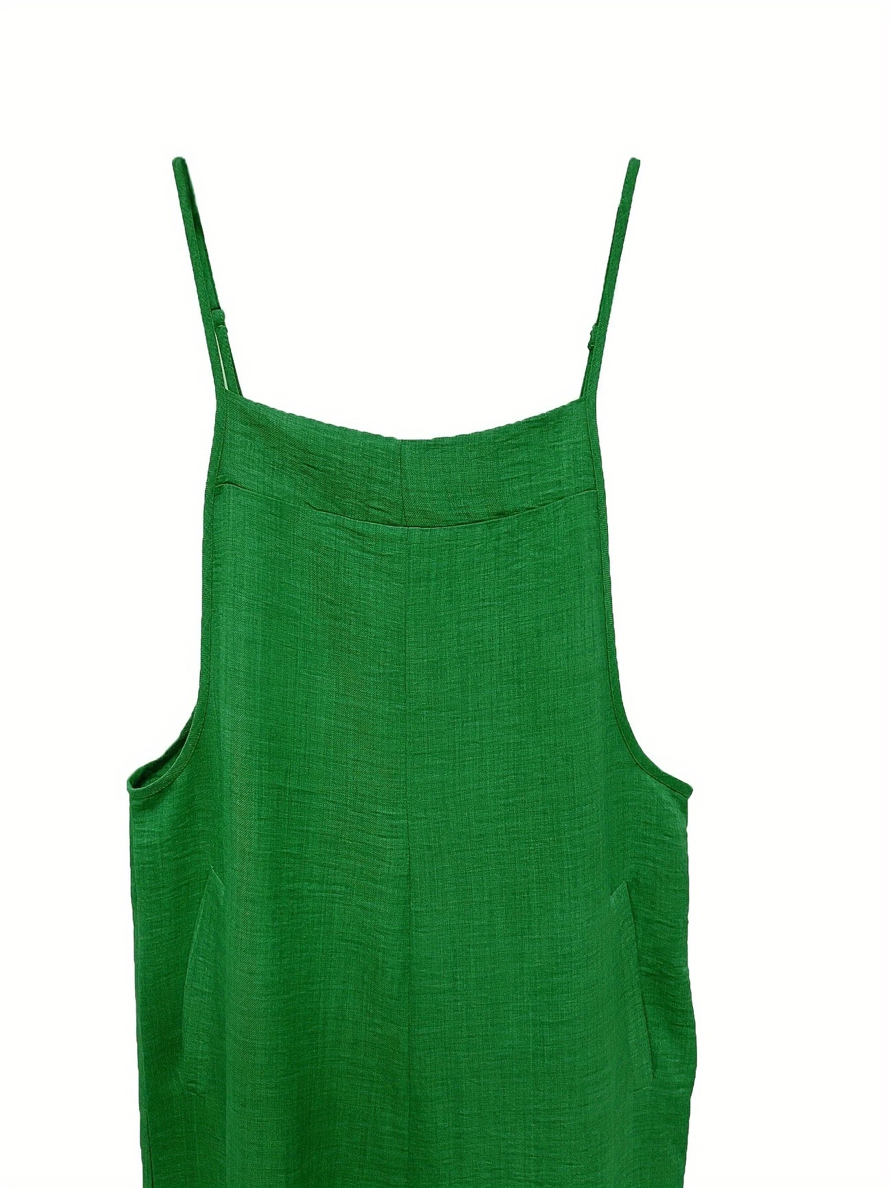 Annia | Casual Wide Leg Overalls With Pockets