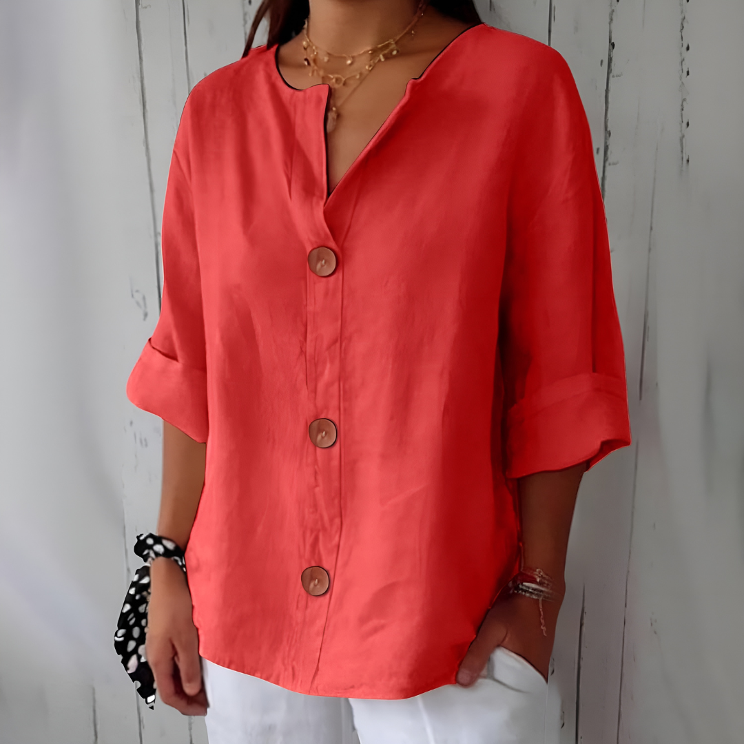 Idun | Relaxed Linen Blouse