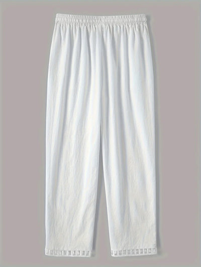 Tracey | Contrast Trim Cropped Pants