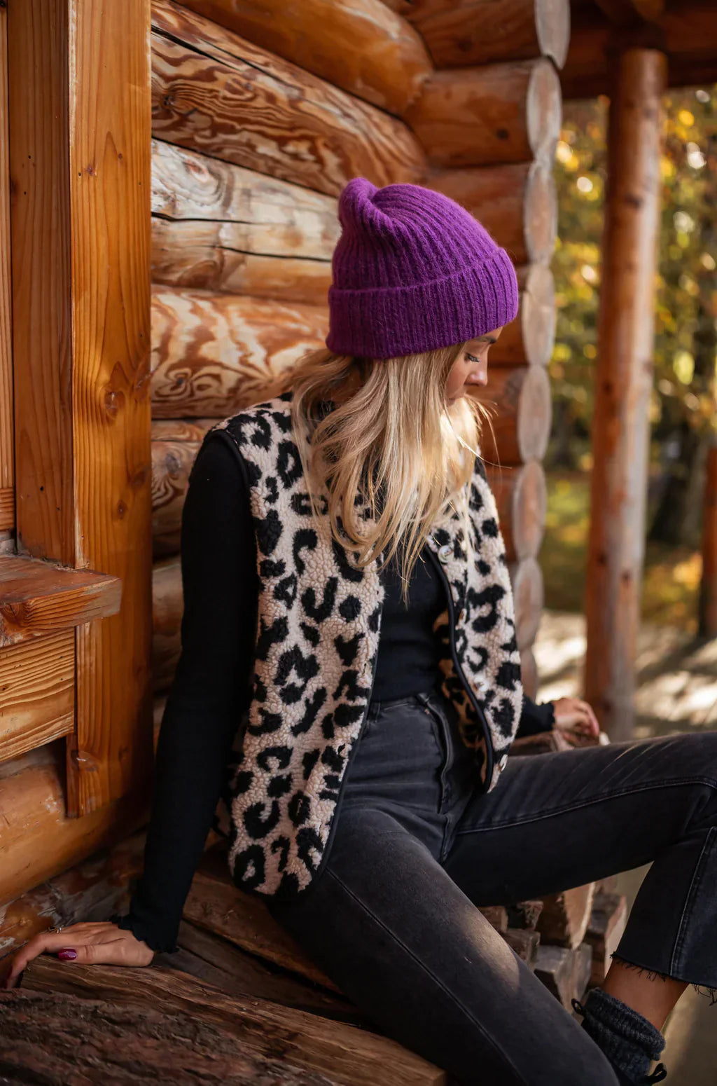 Astrid | The Leopard Knit Vest